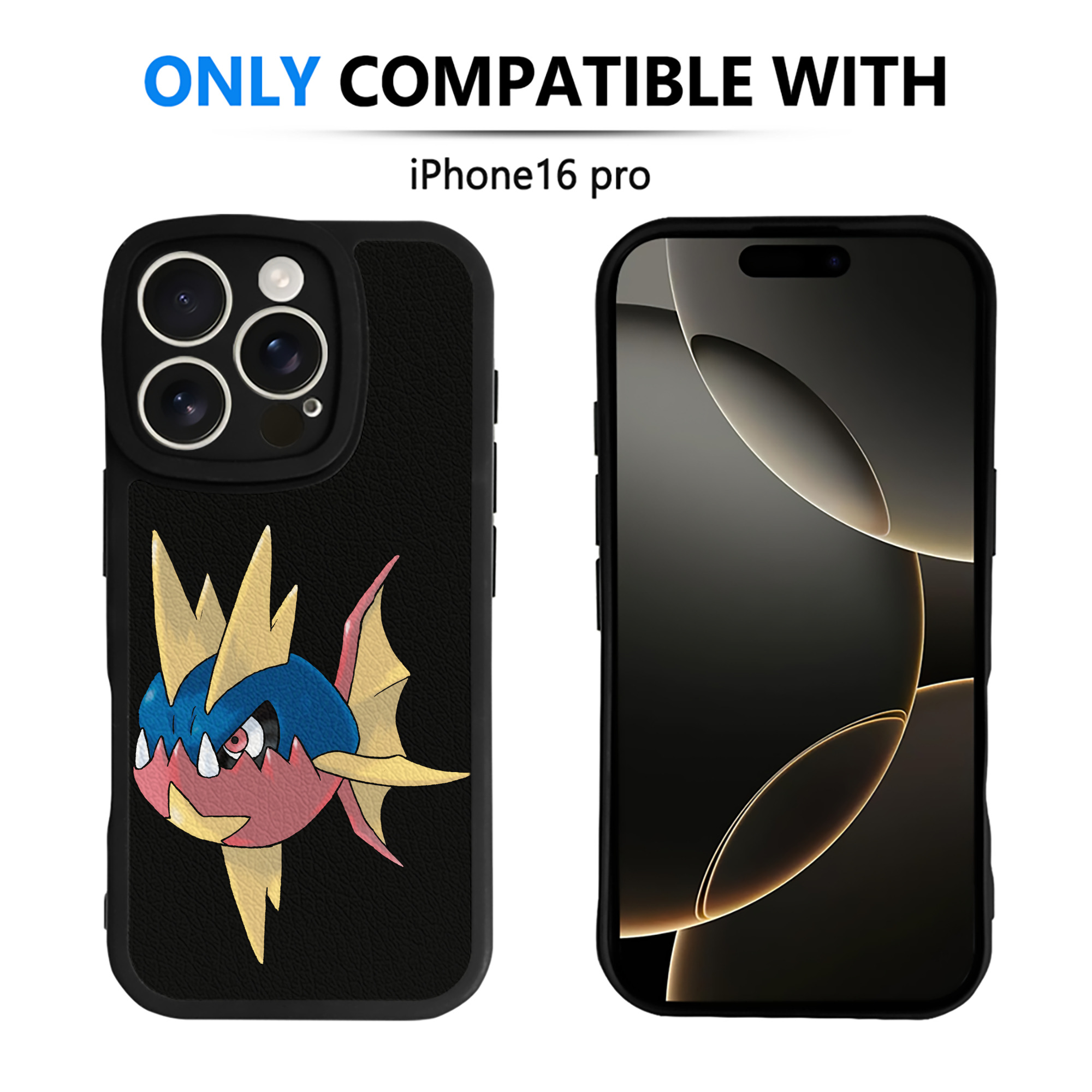 （画像用） ポケットモンスター Pokémon 【iPhone 16シリーズ対応】シリコンスマホケース（レザー調） 材質：シリコン